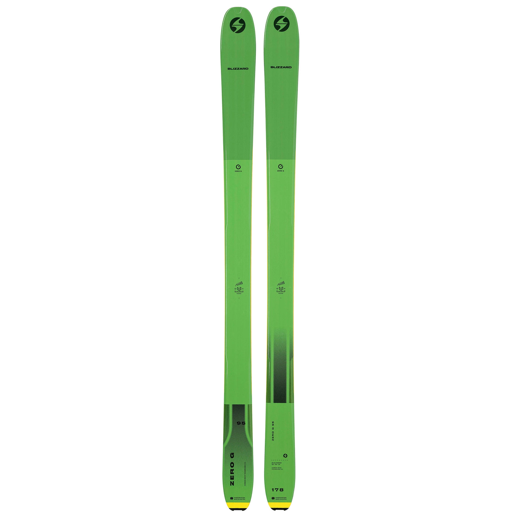 Blizzard Mens Zero G 95 Skis 22 5 Blizzard Mens Zero G 95 Skis 22 - Image 3