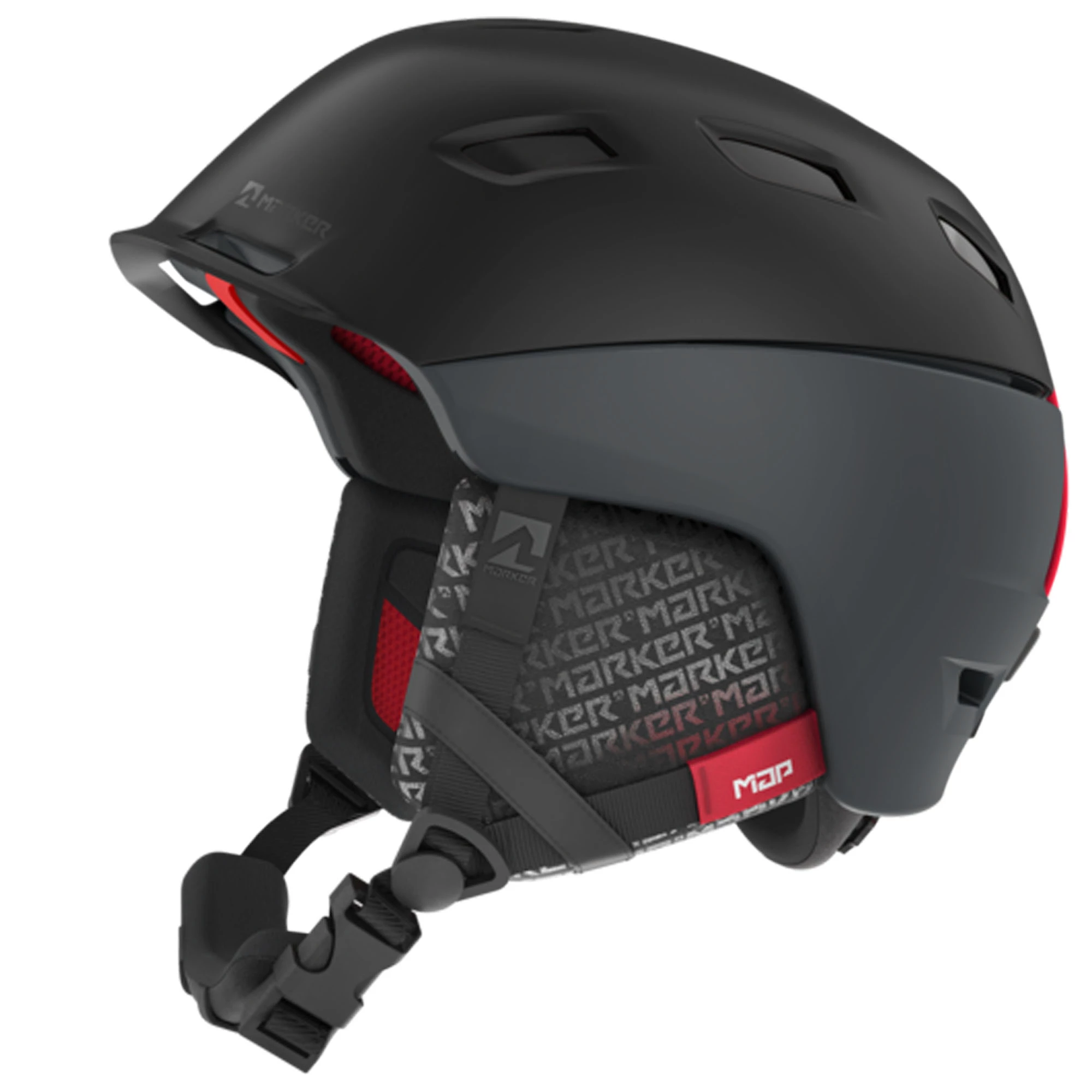 Marker Men's Ampire Map Snow Helmet '19 Black 3 Marker Men's Ampire Map Snow Helmet '19 Black