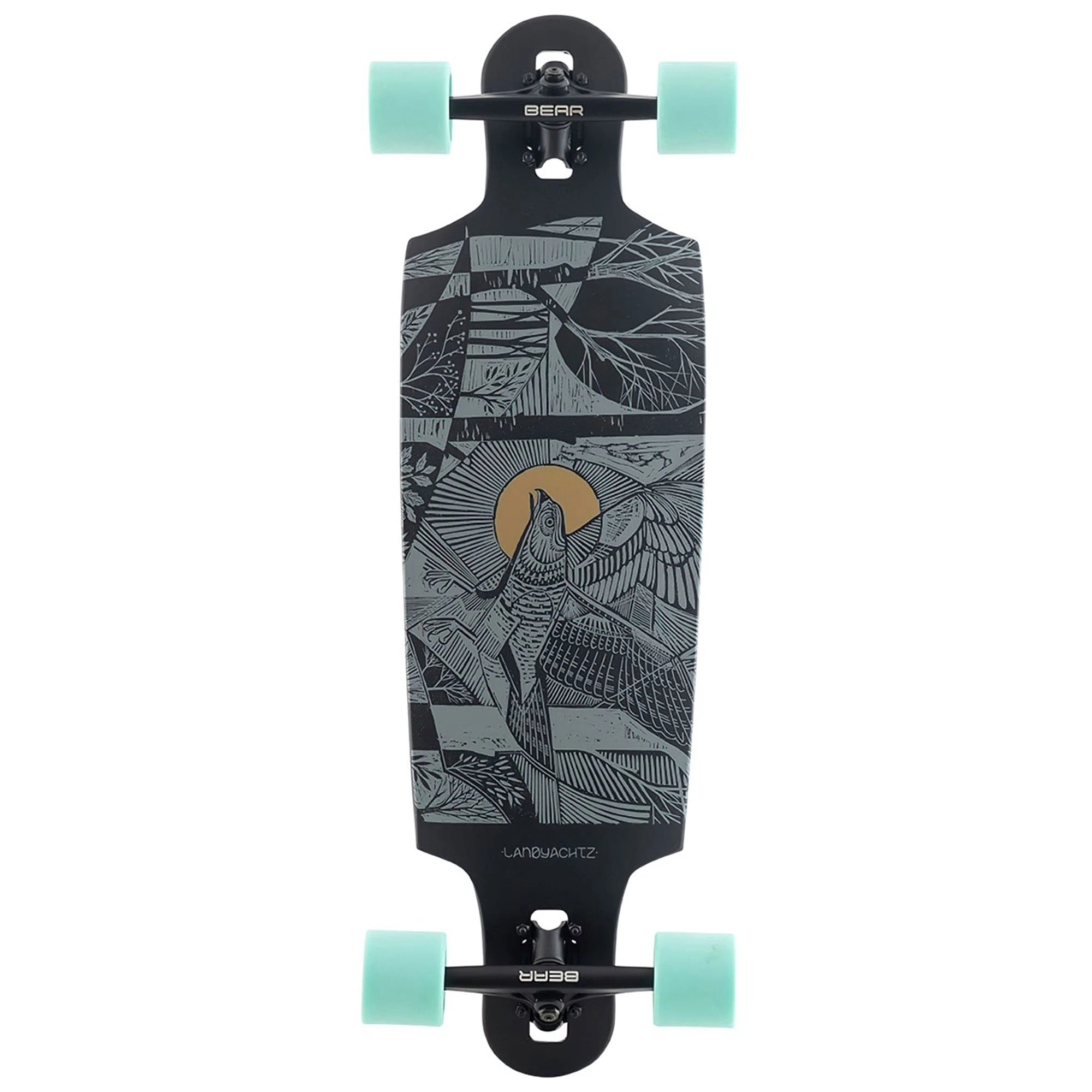 Landyachtz Drop Cat Seeker Black Longboard 3 Landyachtz Drop Cat Seeker Black Longboard